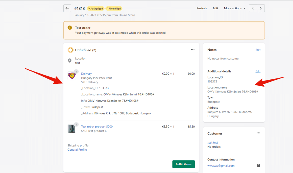 Shopify Sameday easybox pick-up points - Parcely.app